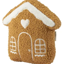 Primitives By Kathy 12" Gingerbread House Shaped Christmas Pillow 119009