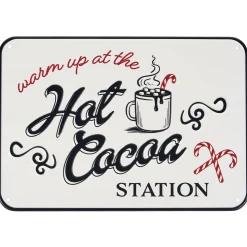Primitives By Kathy 13.5" Hot Cocoa Station Metal Christmas Sign 119011