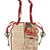 Primitives By Kathy 6" Santa's Magic Key Christmas Ornament 105053