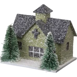 Primitives By Kathy Glittered Barn And Houses Sitter Set 104279