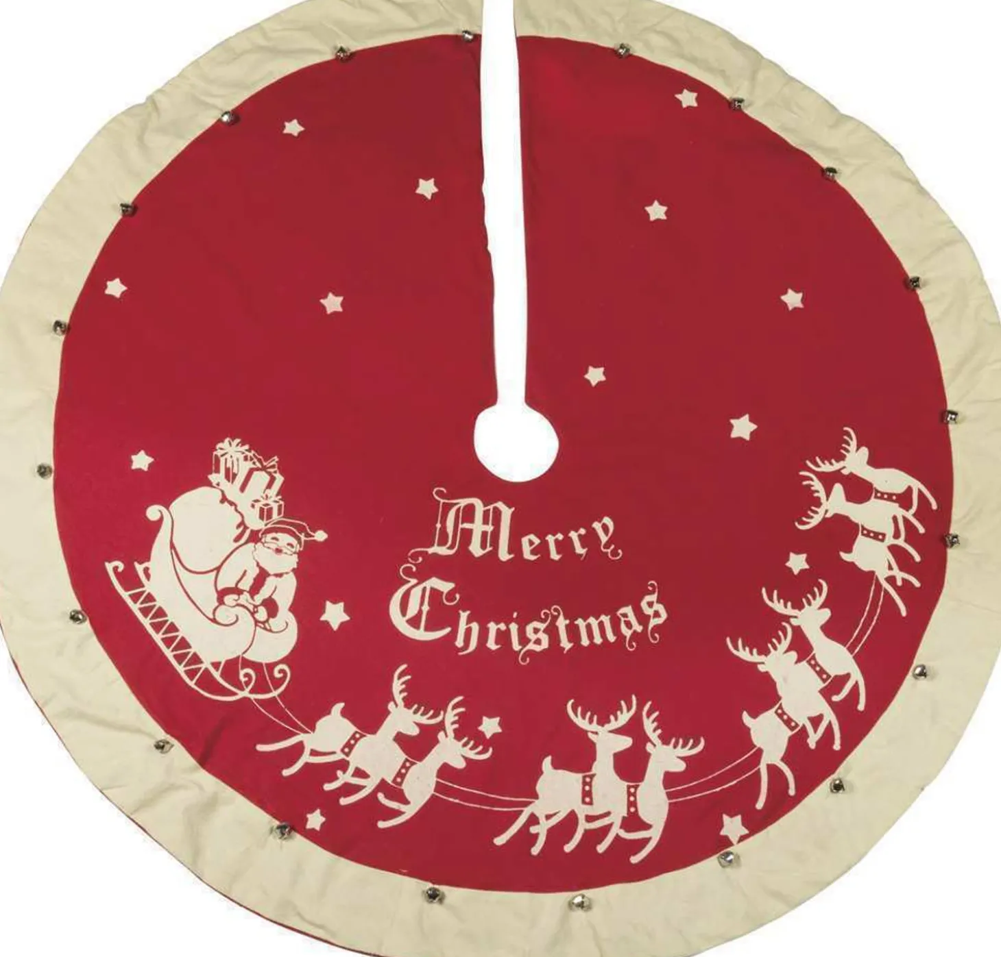 Primitives By Kathy Large Vintage Inspired Tree Skirt 52"