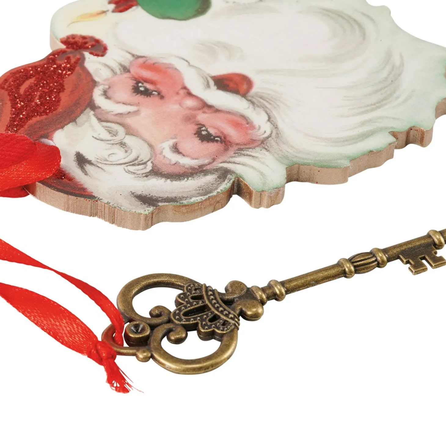 Primitives By Kathy Santa Claus Key Christmas Ornament 115321