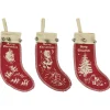 Primitives By Kathy Vintage Small Felt Stocking Ornament Set Of 3 1024