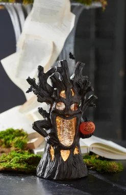 Raz 12.5" Halloween Haunted Tree Decoration With Lighted Water Globe 4419277