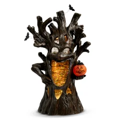 Raz 12.5" Halloween Haunted Tree Decoration With Lighted Water Globe 4419277