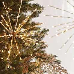 Raz 17", 23", Or 27.5" Gold LED Lighted Starburst With Remote Christmas Decorations