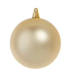 Raz 4", 6", Or 10" Large Champagne Matte Ball Christmas Ornaments