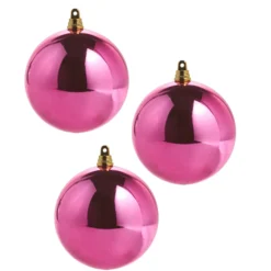 Raz 4", 6", Or 10" Shiny Fuchsia Ball Christmas Ornament