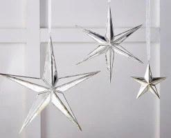 Raz 5.75", 12", Or 15" Silver Mirrored Star Christmas Ornament
