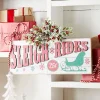 Raz 28" Sleigh Rides Christmas Wall Sign 4312375
