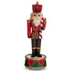 Raz 11.75" Animated Musical Nutcracker Christmas Decoration 4471356