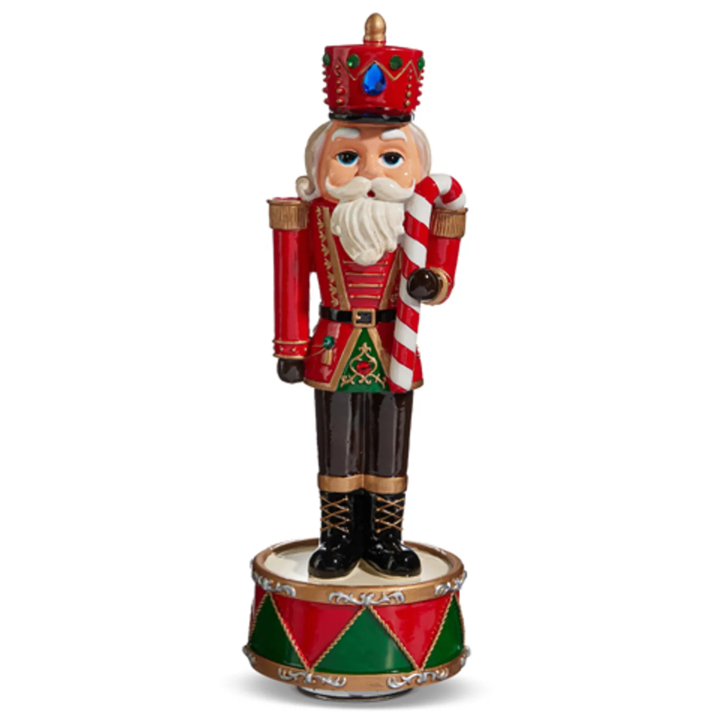 Raz 11.75" Animated Musical Nutcracker Christmas Decoration 4471356