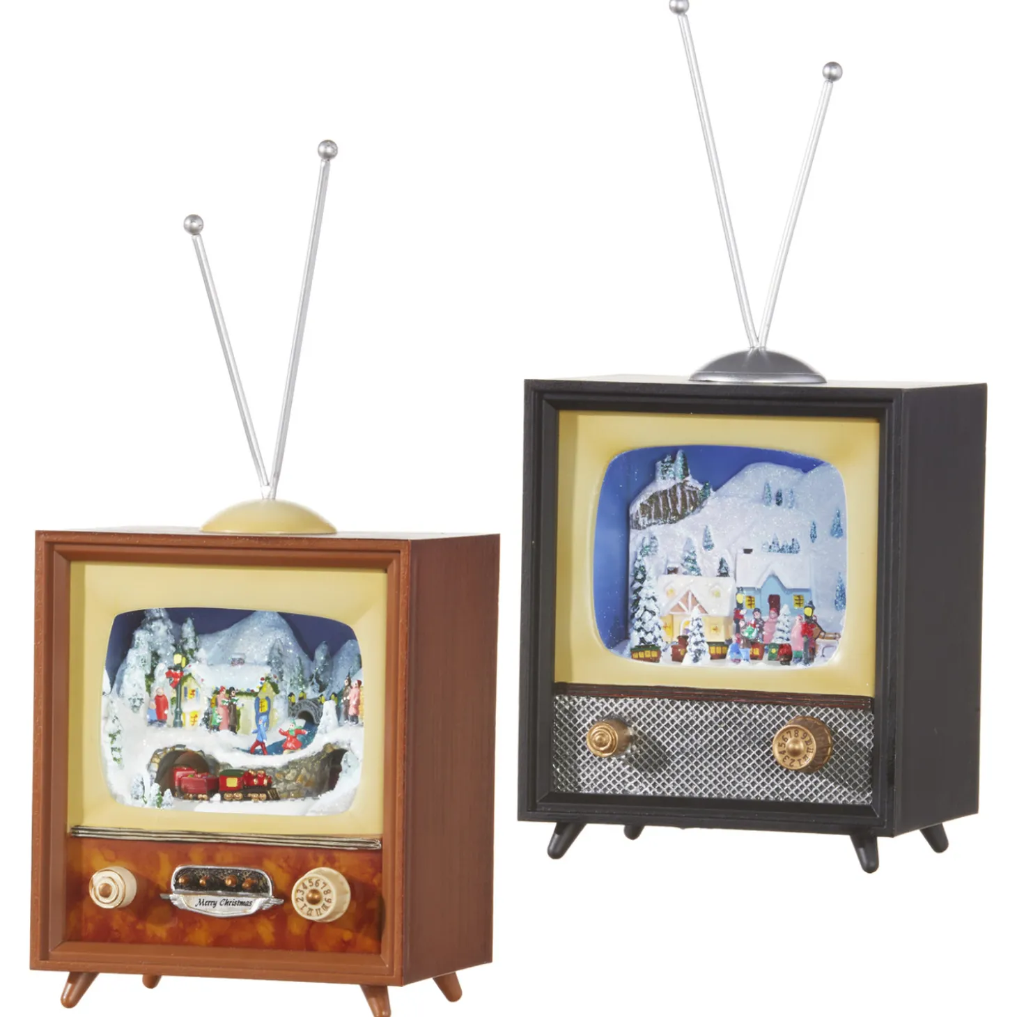 Raz 10" Animated Musical Television Christmas Decoration 3516162