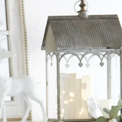 Raz 24" Antiqued Lantern With Steeple Christmas Decoration 4117028
