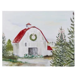 Raz 23.75" Barn Wall Art Christmas Sign 3957332