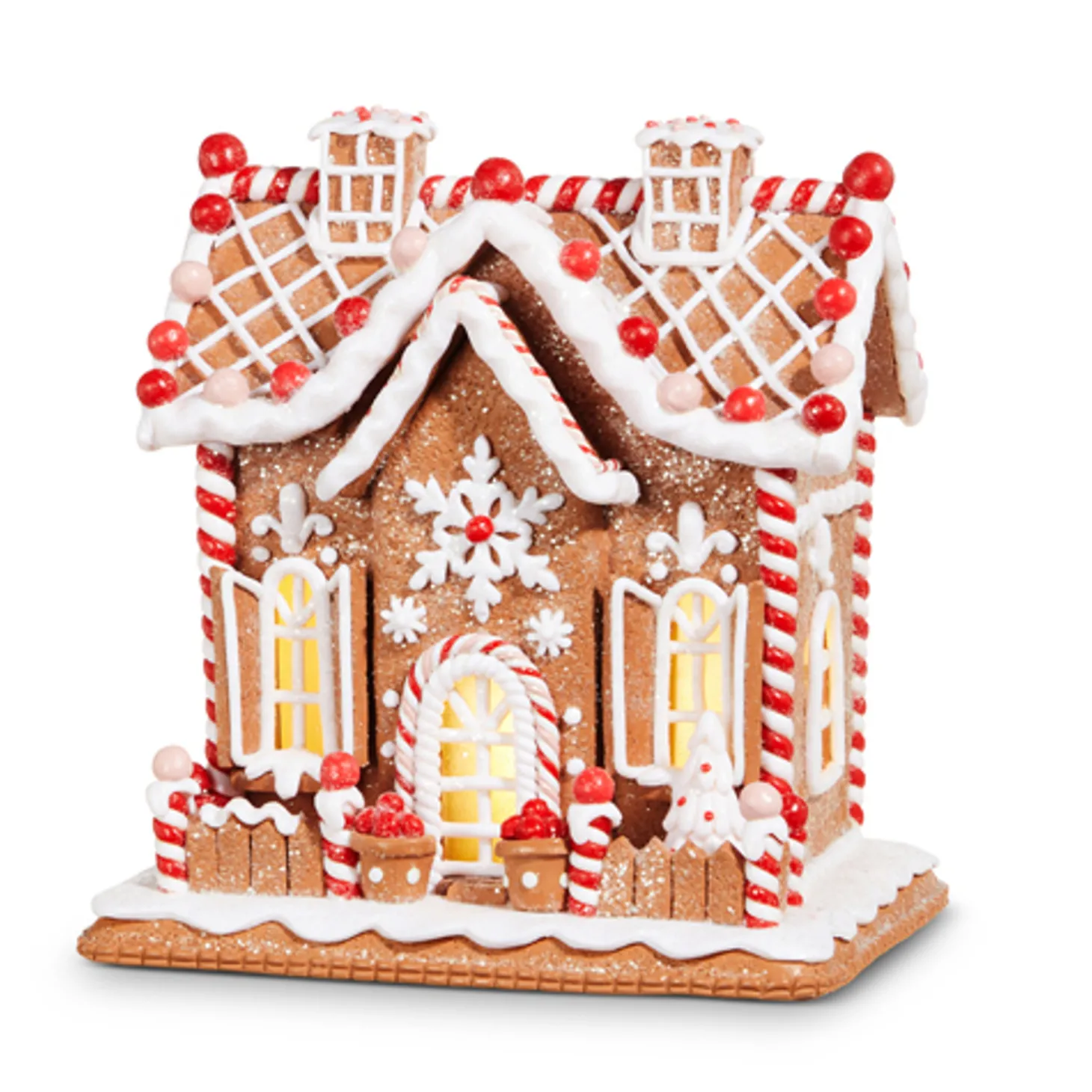Raz 9" Battery Operated Lighted Gingerbread House Christmas Decoration 4316087