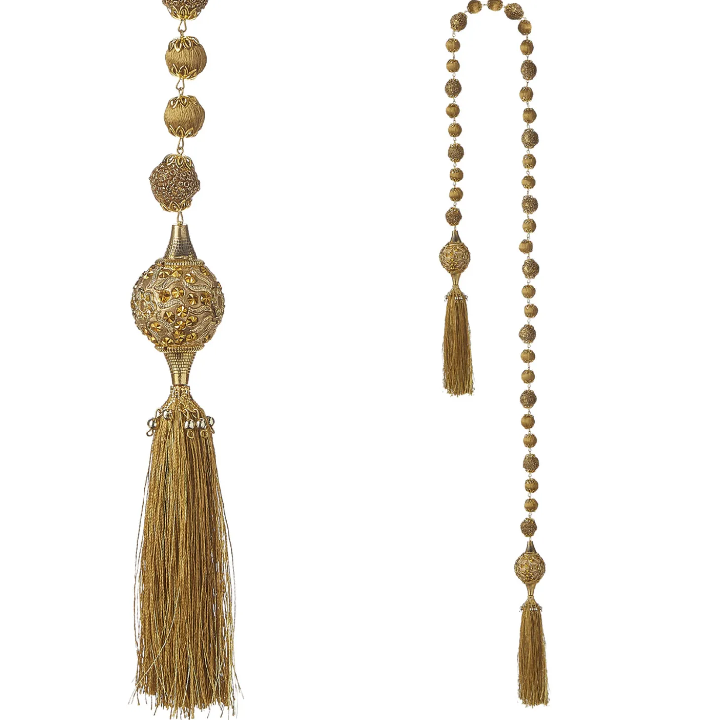 Raz 3.75' Beaded Tassel Christmas Tree Garland G4127308