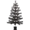 Raz 36" Black Tinsel Bottle Brush Halloween Tree 4419075