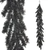 Raz 5' Black Tinsel Halloween Garland G4406677