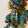 Raz 8" Black Watch Plaid And Delft Nutcracker Glass Christmas Ornaments Set Of 3 4452873