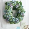 Raz 24" Blue And Green Hydrangea Spring Wreath W4441809