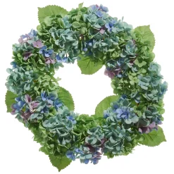 Raz 24" Blue And Green Hydrangea Spring Wreath W4441809