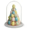 Raz 5.5" Bottle Brush Tree With Egg Ornaments In Cloche Easter Decoration 4415511