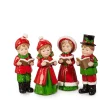 Raz 5.5" Box Of Vintage Children Christmas Caroler Figures Set Of 4 4411306