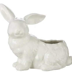 Raz 8.5" Bunny Container Easter Decoration 4216087