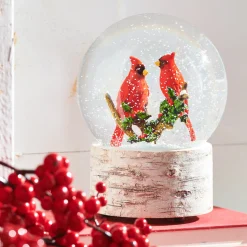 Raz 6.5" Cardinal Musical Christmas Snow Globe 3940512