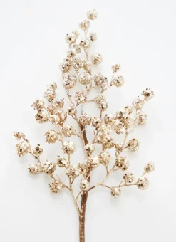 Raz 28" Champagne Iced Berry Christmas Tree Spray F4306738