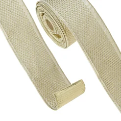 Raz 4" Champagne Pattern Wired Christmas Ribbon R4371829