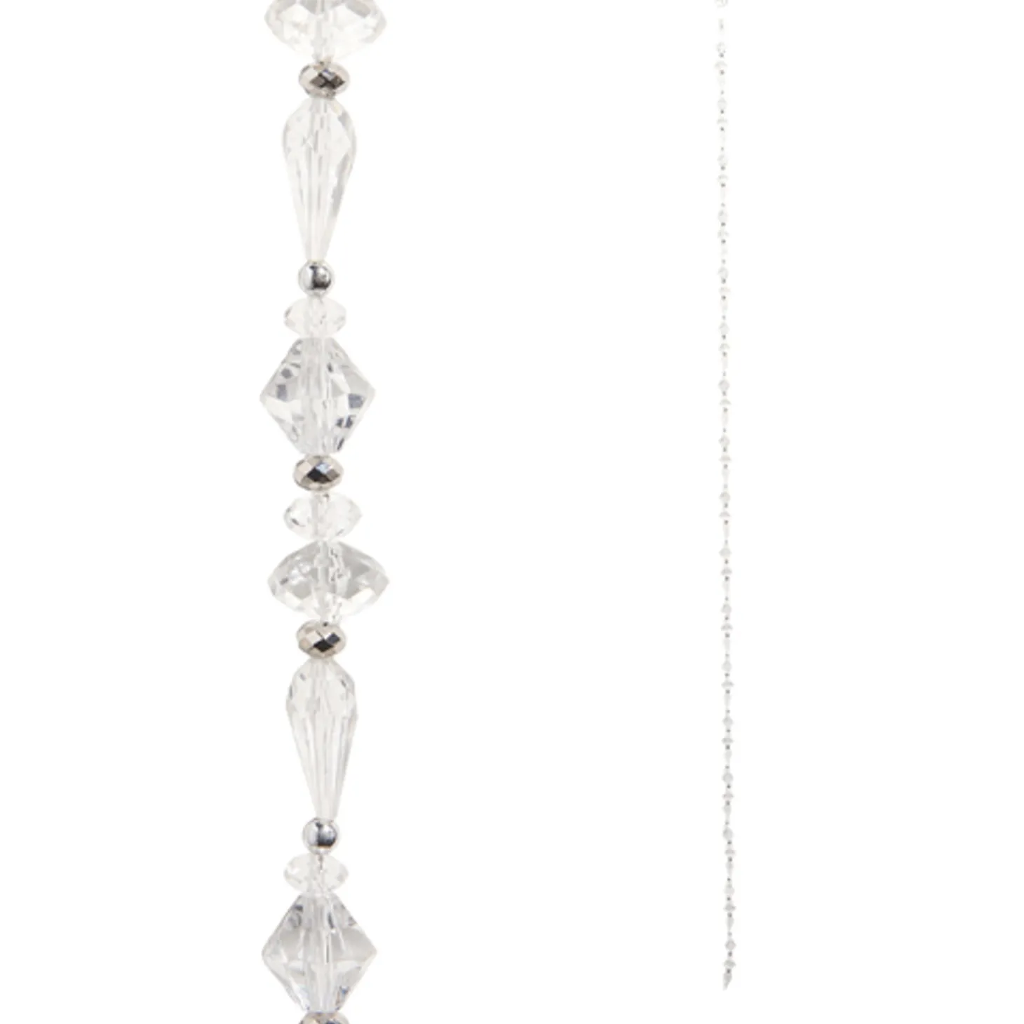 Raz 5' Clear Bead Christmas Tree Garland G4417551