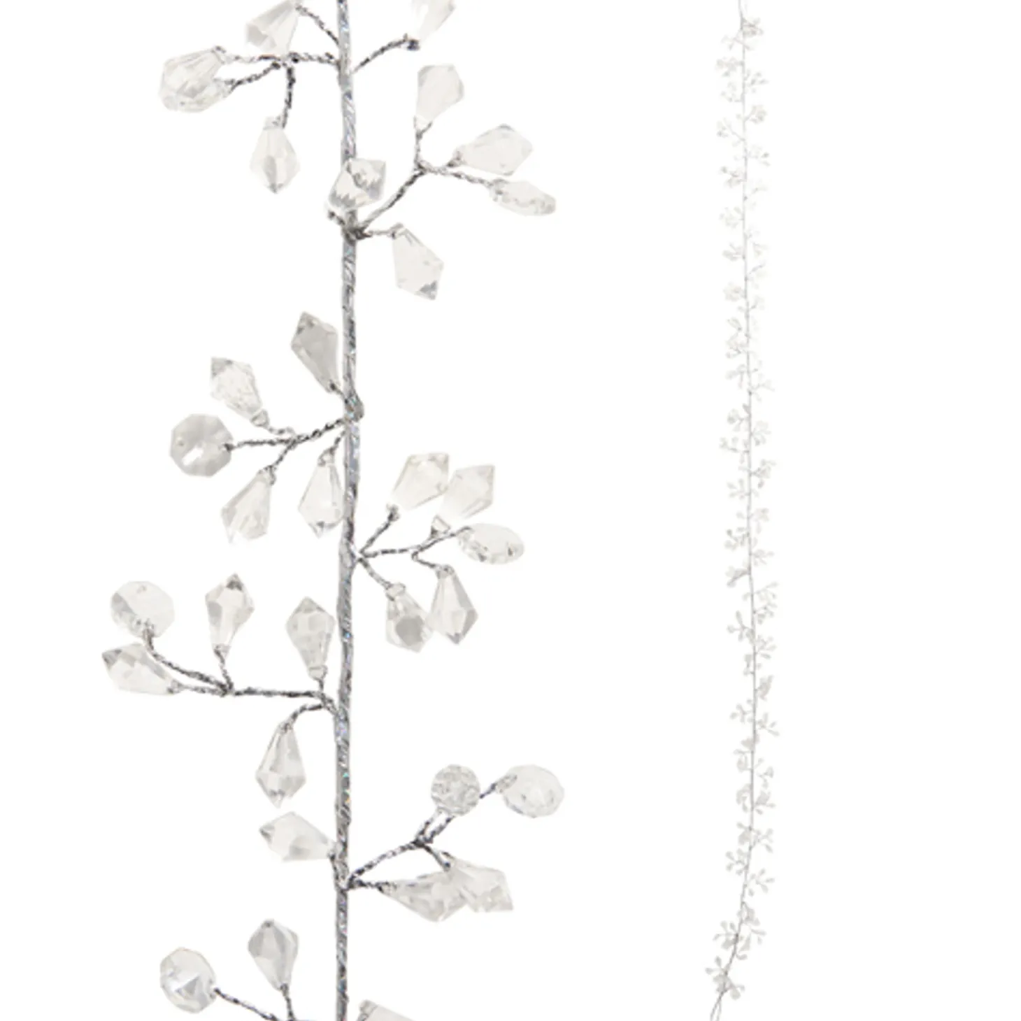 Raz 5' Clear Beaded Christmas Tree Garland G4403603