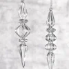 Raz 8" Clear Glass Finial Christmas Ornament 4022819
