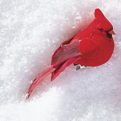 Raz 4.5" Clip On Cardinal Christmas Ornament 4053316