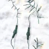 Raz 34' Connectable Cluster Garland Green Wire With White Lights Christmas Light Strand L4137016