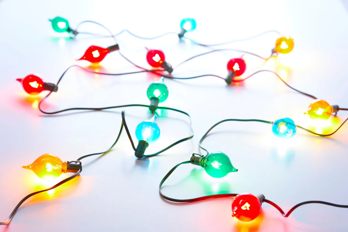Raz 14' Connectable Shiny Kismet String Multicolor Lights L4237037