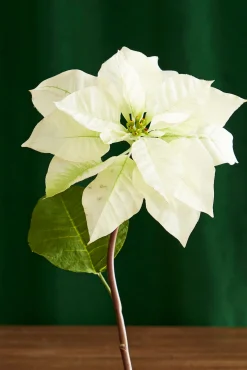 Raz 24.5" Cream Poinsettia Stem Christmas Tree Accessory F4341710