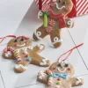 Raz 5" Decorated Gingerbread Boy Or Girl Christmas Ornament 4015547