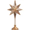 Raz 16" Distressed Mirrored Star On Base Christmas Decoration 4416223