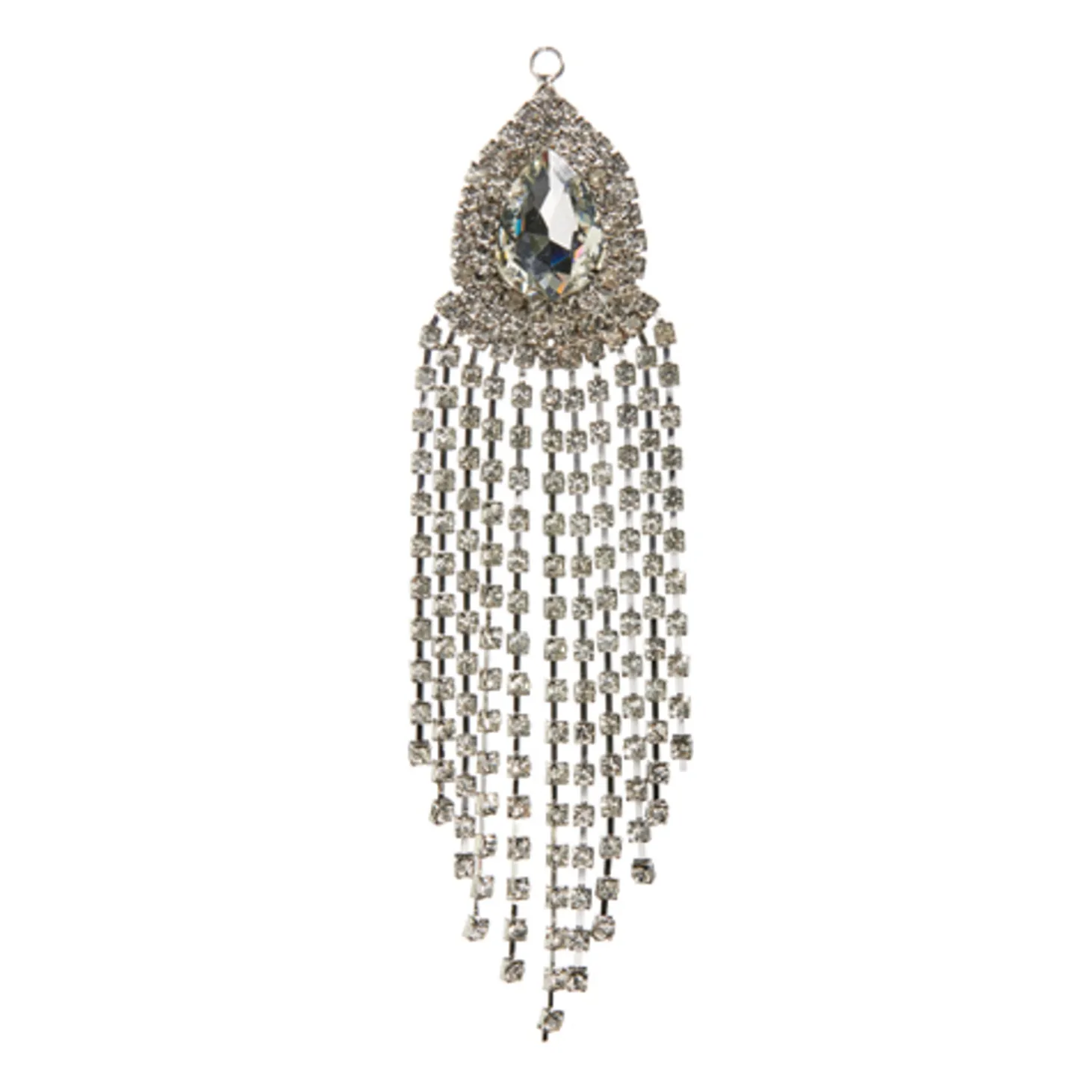 Raz 6.25" Dripping Jewel Silver Christmas Ornament 4416239