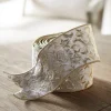 Raz 4" Embroidered Champagne Wired Christmas Ribbon R4371784