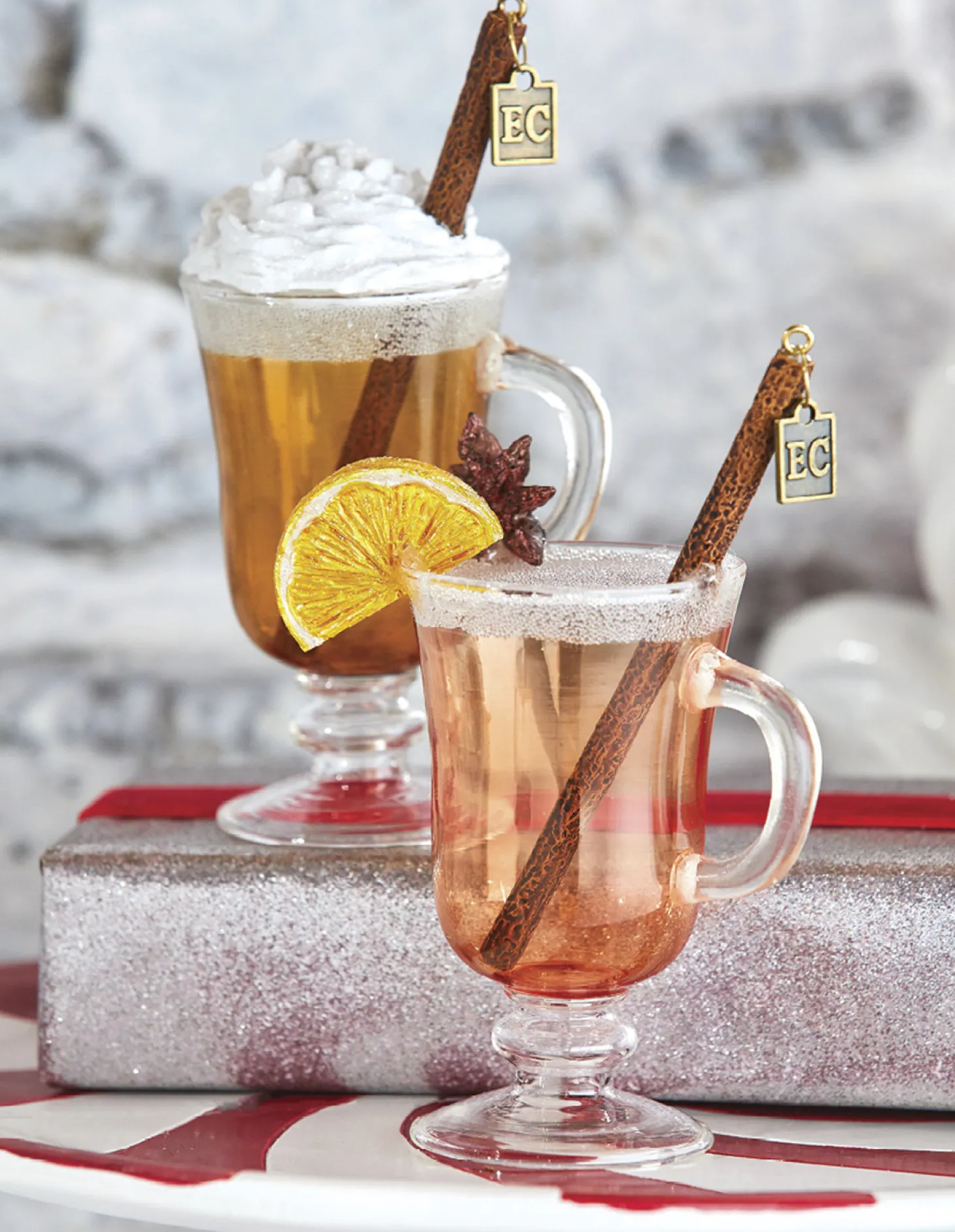 Raz 5.25" Eric Cortina Hot Toddy Or Buttered Rum Glass Christmas Ornament 4153132