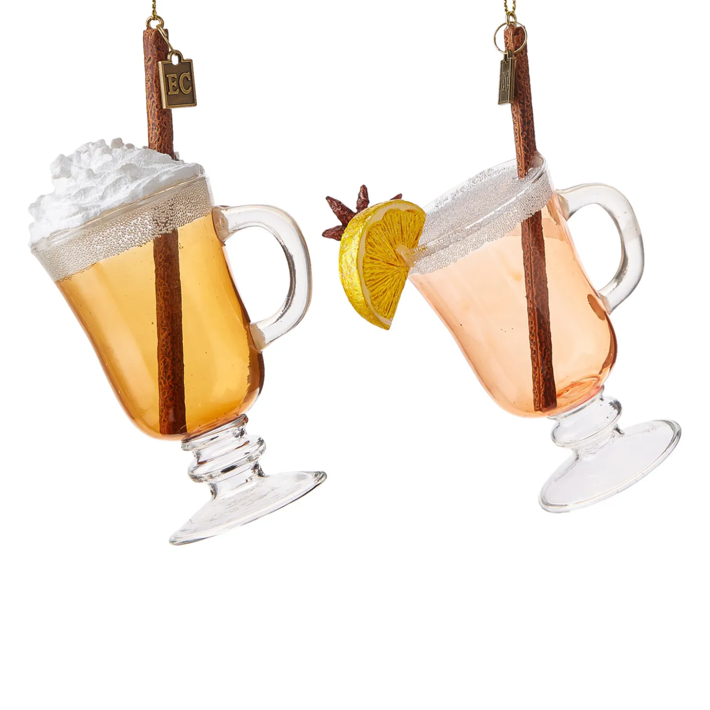 Raz 5.25" Eric Cortina Hot Toddy Or Buttered Rum Glass Christmas Ornament 4153132