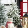 Raz 3' Flocked Tree In Burlap Bag Christmas Decoration 4222750