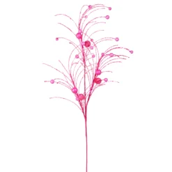 Raz 42" Fuchsia Pink Glittered Ball Christmas Tree Spray F4402476