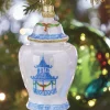 Raz 5.25" Ginger Jar Glass Christmas Ornament 4252868