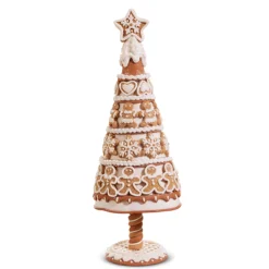 Raz 14" Gingerbread Cookie Tree Christmas Decoration 4416147