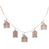 Raz 4' Gingerbread House Beaded Christmas Tree Garland G4406642